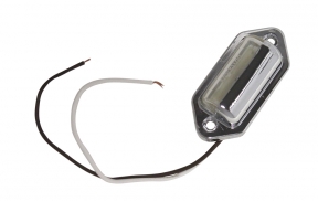 LED Oval Surface Mount Chrome License Plate Light